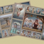 Geplastificeerde papieren placemats Geplastificeerde papieren placemats