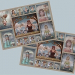 Geplastificeerde papieren placemats Geplastificeerde papieren placemats