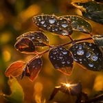 Dew at dusk Dew at dusk
