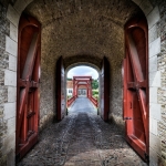 Through the gates Through the gates
