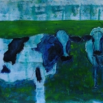 Blauwe koeien