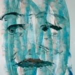 Transparant face in blue no. 4