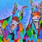 VIER LACHENDE PAARDEN VIER LACHENDE PAARDEN