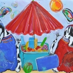 AAN HET STRAND ......KOETJES . AAN HET STRAND ......KOETJES .
