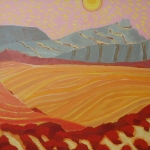 spaans landschap met zon spaans landschap met zon