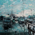 Vroege ochtend in het blauw Vroege ochtend in het blauw
