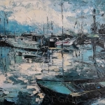 Afgemeerde boot Afgemeerde boot