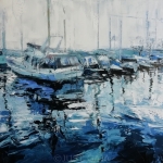 Tinten blauw in de Haven van Spaarndam Tinten blauw in de Haven van Spaarndam