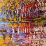Forest lake in autumn Forest lake in autumn