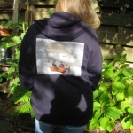 unisex hoodie, donkerblauw unisex hoodie, donkerblauw