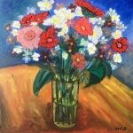Bloemen in vaas Bloemen in vaas