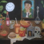 Groot stilleven met portret van Jeroen Groot stilleven met portret van Jeroen