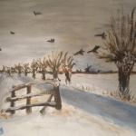 Wilgen in de winter Wilgen in de winter