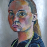 zelfportret met schort zelfportret met schort