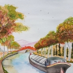 vrachtschip in canal vrachtschip in canal
