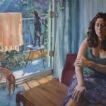 Mirjam bij balkon Mirjam bij balkon