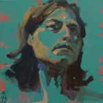 Zelfportret groen Zelfportret groen
