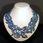 Tekenketting 6 ornament blauw Tekenketting 6 ornament blauw