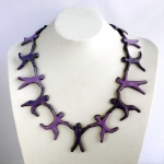 Tekenketting mannetjes paars Tekenketting mannetjes paars