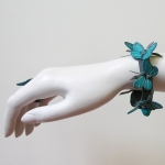 Armband vlinder petrol Armband vlinder petrol