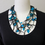 Blaadjesketting petrol Blaadjesketting petrol