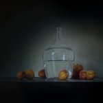 Waterfles met abrikozen en appel Waterfles met abrikozen en appel