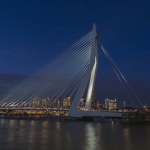Erasmusbrug in blauwe uur Erasmusbrug in blauwe uur
