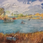 Landschap bij Zaltbommel Landschap bij Zaltbommel