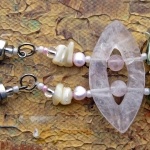 Ketting met rozekwarts hanger Ketting met rozekwarts hanger