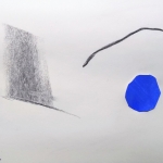 composition with blue composition with blue