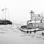 Sleepboot Hendrik met sleepschip Sleepboot Hendrik met sleepschip