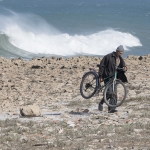 Fietser uit zee - Rabat Marokko