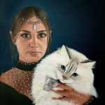 The Princess and her cat The Princess and her cat