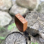 Houten stipjesring Houten stipjesring