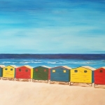 Colored beach houses Colored beach houses