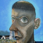 The artist in his capacity as a monk in his town of birth The artist in his capacity as a monk in his town of birth