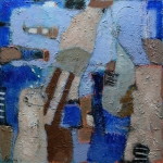 abstract blauw structuur abstract blauw structuur