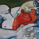 Woman with bird 2 Woman with bird 2