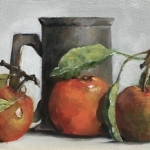 Apples with tin cup