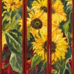 kamerscherm zonnebloemen kamerscherm zonnebloemen
