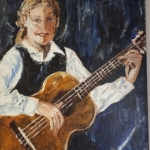 portret Vivian gitaar portret Vivian gitaar