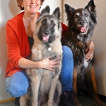Astrid met honden Astrid met honden