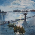 Terugtrekkend water Terugtrekkend water