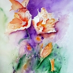 Vlinder op bloem Vlinder op bloem