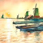 Ochtend op de Zaanse Schans Ochtend op de Zaanse Schans