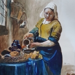 Het melkmeisje Het melkmeisje