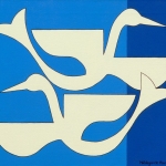 Duo blauwe vogel Duo blauwe vogel