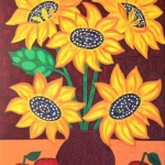 Zonnebloemen en appels Zonnebloemen en appels