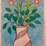 Bloemen in vaas Bloemen in vaas