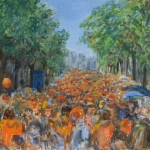 Oranjefeest op de Rozengracht in Amsterdam Oranjefeest op de Rozengracht in Amsterdam